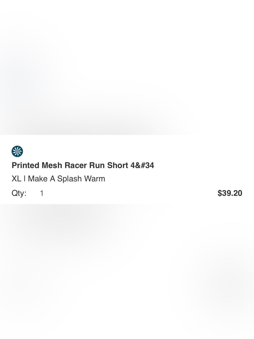 ATHLETA Printed Mesh Racer Run Short - Picture 3 of 3